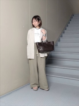 「URBAN RESEARCH Sonny Label（アーバンリサーチサニーレーベル）のアイテム（バッグ）」を使った、mayuさん（レディース・153cm）の春コーディネート