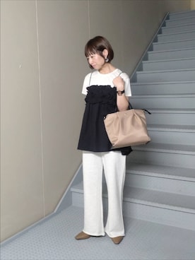 「アイテム（パンプス）」を使った、mayuさん（レディース・153cm）の夏コーディネート
