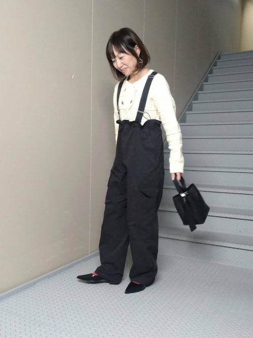 セール】サスペンダー付きカーゴパンツ（サロペット