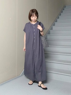 「URBAN RESEARCH Sonny Label（アーバンリサーチサニーレーベル）のアイテム（ワンピース/ドレス）」を使った、mayuさん（レディース・153cm）の夏コーディネート