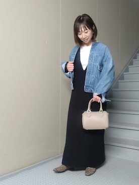 「イチ推しデニムコーデ」｜mayuさん（レディース・153cm）の秋コーディネート