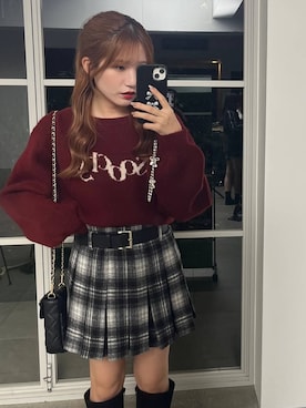 「Heather（ヘザー）の【累計10万本】楽ちんなのに美脚！秋冬No.1ブーツ　インヒールストレッチロングブーツ　571563（ブーツ）」を使った、りさこさん（レディース・154cm）の秋コーディネート