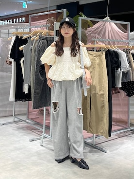 「Heather（ヘザー）のアイテム」を使った、りさこさん（レディース・154cm）の夏コーディネート
