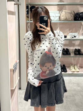 「Heather（ヘザー）のアイテム（トップス）」を使った、りさこさん（レディース・154cm）の春コーディネート