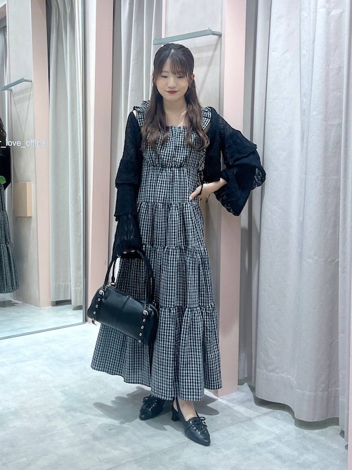 【中古】リリーバイリサ Lily by Risa 近年モデル フリルカーディガン ニット シルク混 F グレー /ES ■OS セール】透かし柄フリルカーディガン 579546（カーディガン/ボレロ