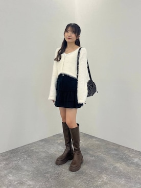 「アイテム（アンサンブル）」を使った、りさこさん（レディース・154cm）の秋コーディネート