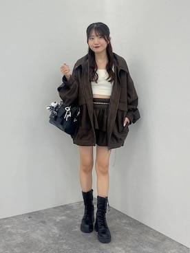「アイテム（ブルゾン）」を使った、りさこさん（レディース・154cm・20代）の秋コーディネート