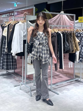 「アイテム（キャミソール）」を使った、りさこさん（レディース・154cm・20代）の夏コーディネート