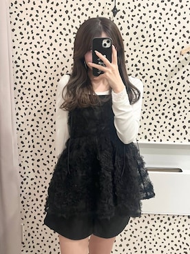 「Heather（ヘザー）のアイテム（パンツ）」を使った、りさこさん（レディース・154cm）の春コーディネート