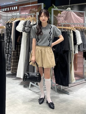 「アイテム（ボストンバッグ）」を使った、りさこさん（レディース・154cm・20代）の夏コーディネート
