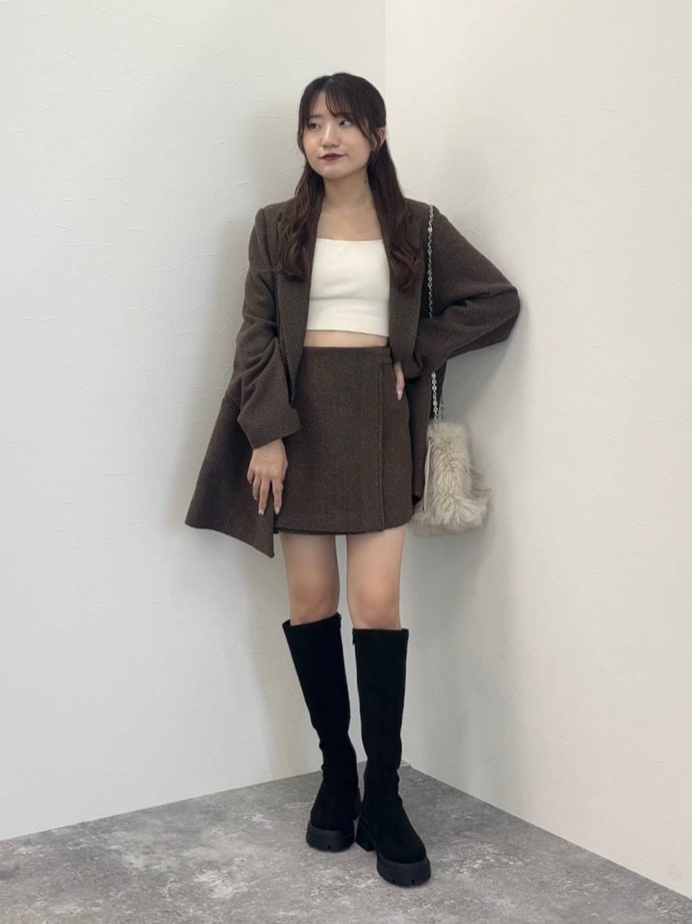 季節を繋ぐあたたかミドルアウター】Winter Big Jacket 144344を使った