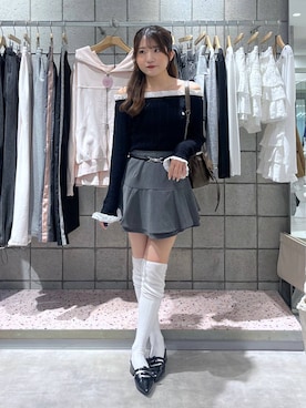 「Heather（ヘザー）のアイテム」を使った、りさこさん（レディース・154cm）の春コーディネート