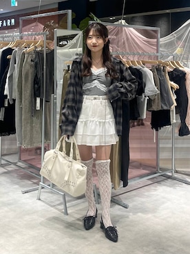 「アイテム（レッグウェア）」を使った、りさこさん（レディース・154cm・20代）の夏コーディネート