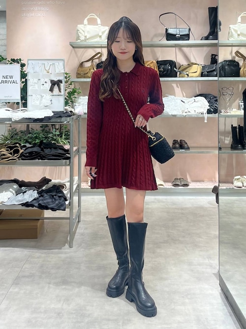 POLO BCS(ポロ・ビーシーエス)】ケーブルワンピース 148971