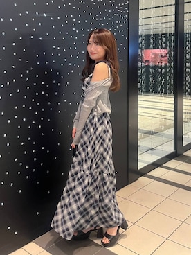 「Heather（ヘザー）のアイテム（トップス）」を使った、りさこさん（レディース・154cm）の春コーディネート