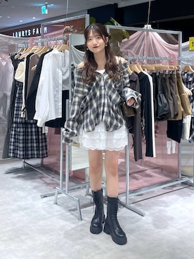 「アイテム（キャミソール）」を使った、りさこさん（レディース・154cm・20代）の夏コーディネート
