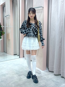 「アイテム（レッグウェア）」を使った、りさこさん（レディース・154cm・20代）の夏コーディネート