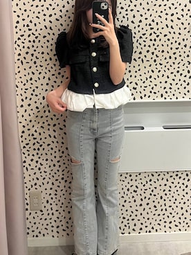 「Heather」｜りさこさん（レディース・154cm）の春コーディネート