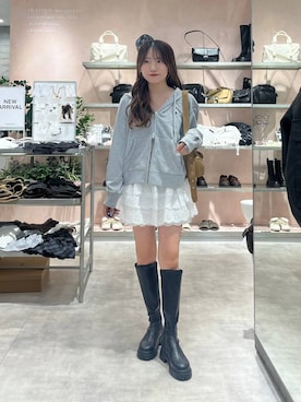 「Heather（ヘザー）のアイテム（その他パンツ）」を使った、りさこさん（レディース・154cm）の秋コーディネート