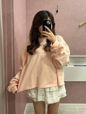 「Heather（ヘザー）のアイテム」を使った、りさこさん（レディース・154cm）の春コーディネート