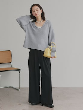 「ad thie（アドティエ）のアイテム」を使った、ad thieさん（レディース・169cm）の冬コーディネート