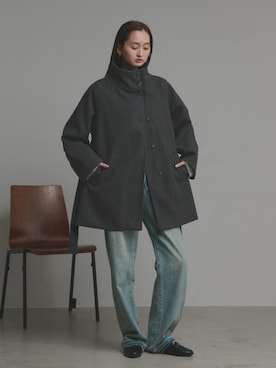 「アイテム（トレンチコート）」を使った、ad thieさん（レディース・169cm）の秋コーディネート