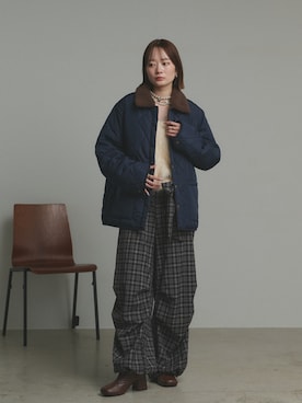 「アイテム（カバーオール）」を使った、ad thieさん（レディース・162cm）の秋コーディネート