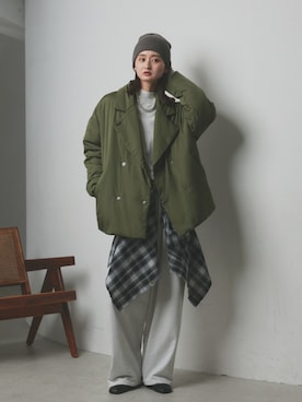 「アイテム（セットアップ）」を使った、ad thieさん（レディース・169cm）の秋コーディネート