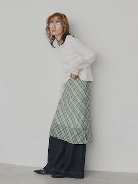 「ad thie（アドティエ）のアイテム」を使った、ad thieさん（レディース・154cm）の春コーディネート