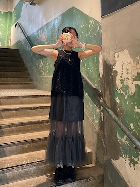 「アイテム（その他シューズ）」を使った、Cさん（レディース・165cm）の秋コーディネート