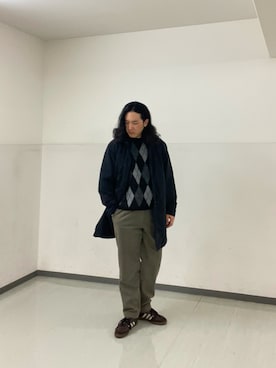 「アイテム（テーラードジャケット）」を使った、NARUSEさん（メンズ・178cm・20代）の冬コーディネート