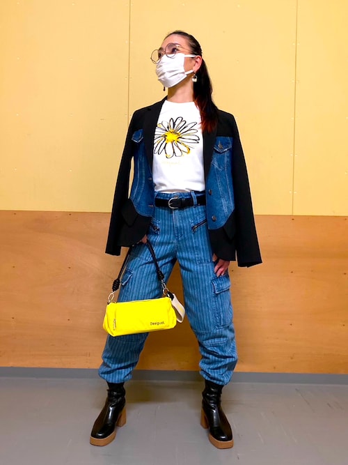Desigual インディゴ ジップアップジャケット Desigual インディゴ ジップアップジャケット