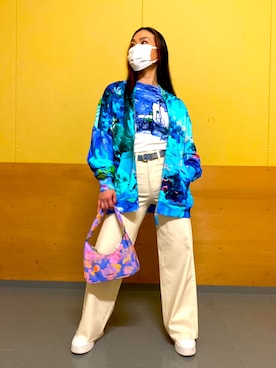「Desigual（デシグアル）のアイテム（スウェット）」を使った、Desigual 幕張新都心 STAFFさん（レディース・154cm）の春コーディネート