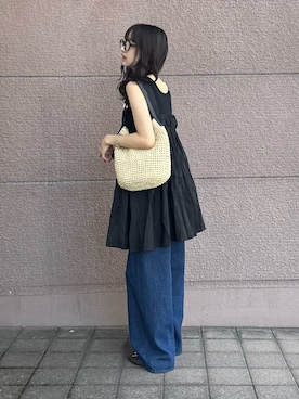 「KBF（ケイビーエフ）のアイテム（パンツ）」を使った、kotoriさん（レディース・160cm）の夏コーディネート