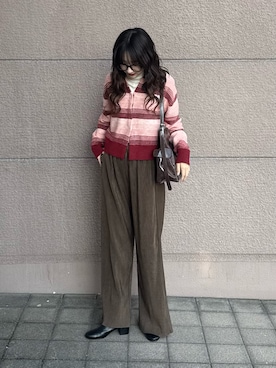 「アイテム（Tシャツ/カットソー）」を使った、kotoriさん（レディース・160cm）の秋コーディネート