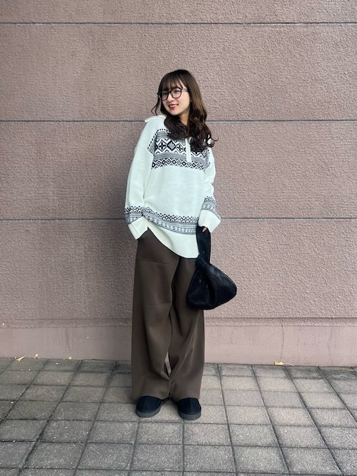 Ami ハーフジップアップ ニット セーター AMI Paris ハーフジップ セーター | ニュートラル | FARFETCH JP