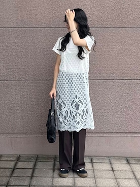 「URBAN RESEARCH（アーバンリサーチ）のアイテム（ワンピース）」を使った、kotori33さん（レディース・160cm）の夏コーディネート