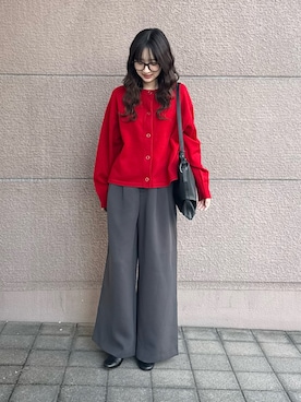 「アイテム（カーディガン/ボレロ）」を使った、kotoriさん（レディース・160cm）の秋コーディネート