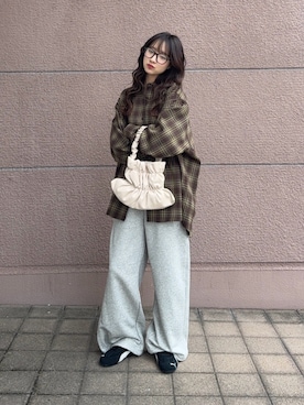 「秋のシャツ着こなし術」｜kotoriさん（レディース・160cm）の秋コーディネート