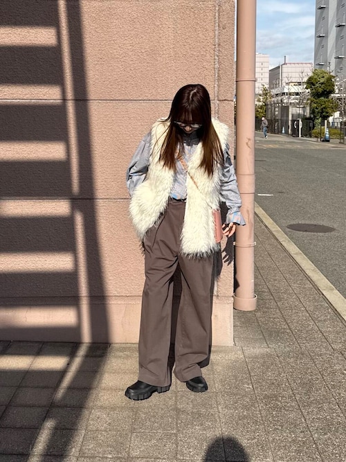 セール】フェイクファーベスト（その他アウター）｜ITEMS