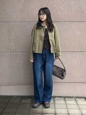 「SMELLY（スメリー）のアイテム」を使った、kotoriさん（レディース・160cm）の秋コーディネート