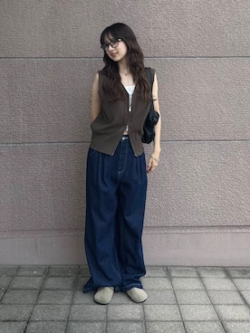 「メガネ」｜kotori33さん（レディース・160cm）の夏コーディネート