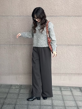 「アイテム（トートバッグ）」を使った、kotoriさん（レディース・160cm）の秋コーディネート