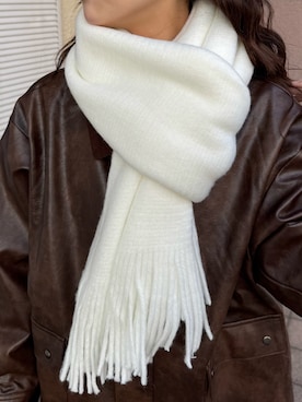 「アイテム（マフラー）」を使った、kotoriさん（レディース・160cm）の秋コーディネート