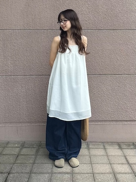 「アイテム（チュニック）」を使った、kotori33さん（レディース・160cm）の夏コーディネート