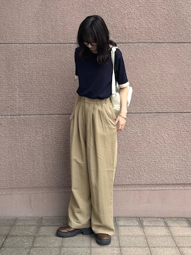 「ITEMS URBANRESEARCH（アイテムズ アーバンリサーチ）のアイテム（ニット/セーター）」を使った、kotoriさん（レディース・160cm）の春コーディネート