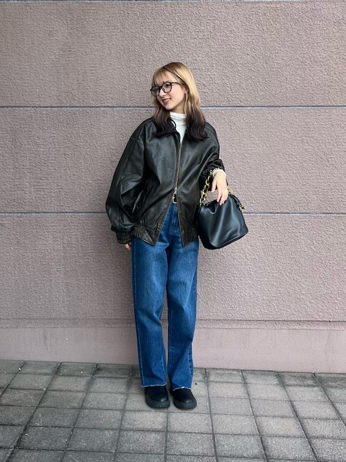 ITEMS URBANRESEARCH ブルゾン アウター ヴィンテージレザー