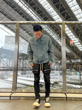 「DANKE SCHON（ダンケシェーン）のアイテム（デニムジャケット）」を使った、tokuさん（メンズ・165cm）の秋コーディネート