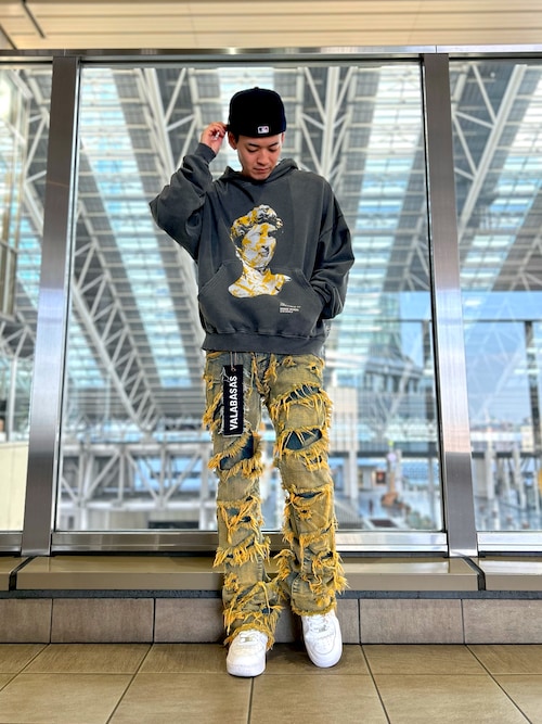 パーカー DankeSchon/ダンケシェーン/PIGMENT SWEAT HOODIE DAVID レディース メンズ DankeSchon/ダンケシェーン/PIGMENT SWEAT HOODIE DAVID