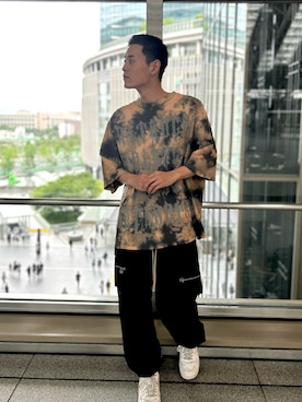 「ルクア大阪」｜tokuさん（メンズ・165cm）の夏コーディネート